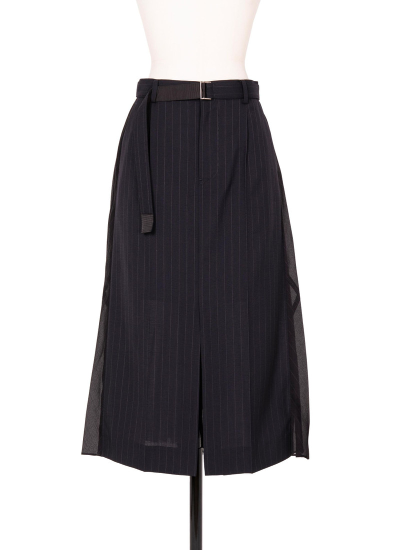 Chalk Stripe / Glencheck Skirt 1