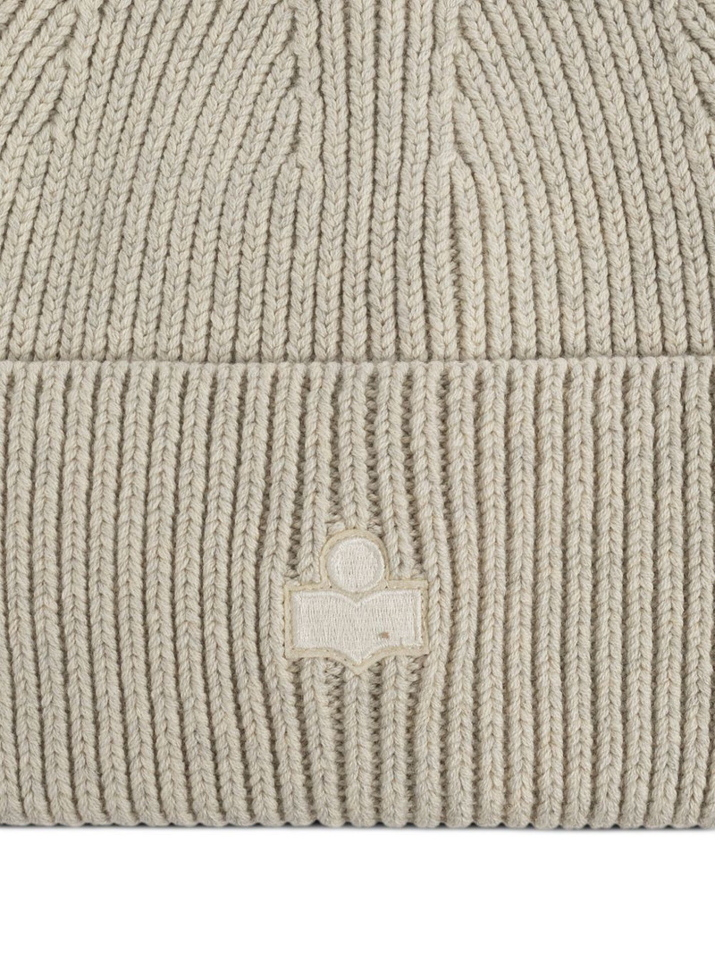 logo-detail cotton beanie hat 3