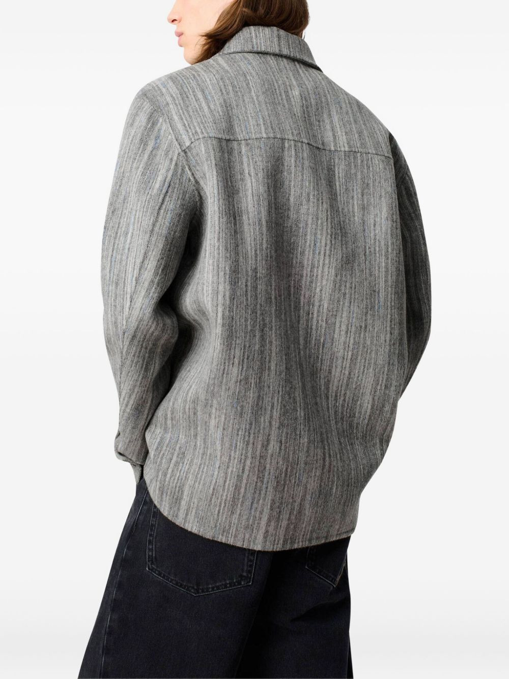 Aidan striped shirt jacket - 4