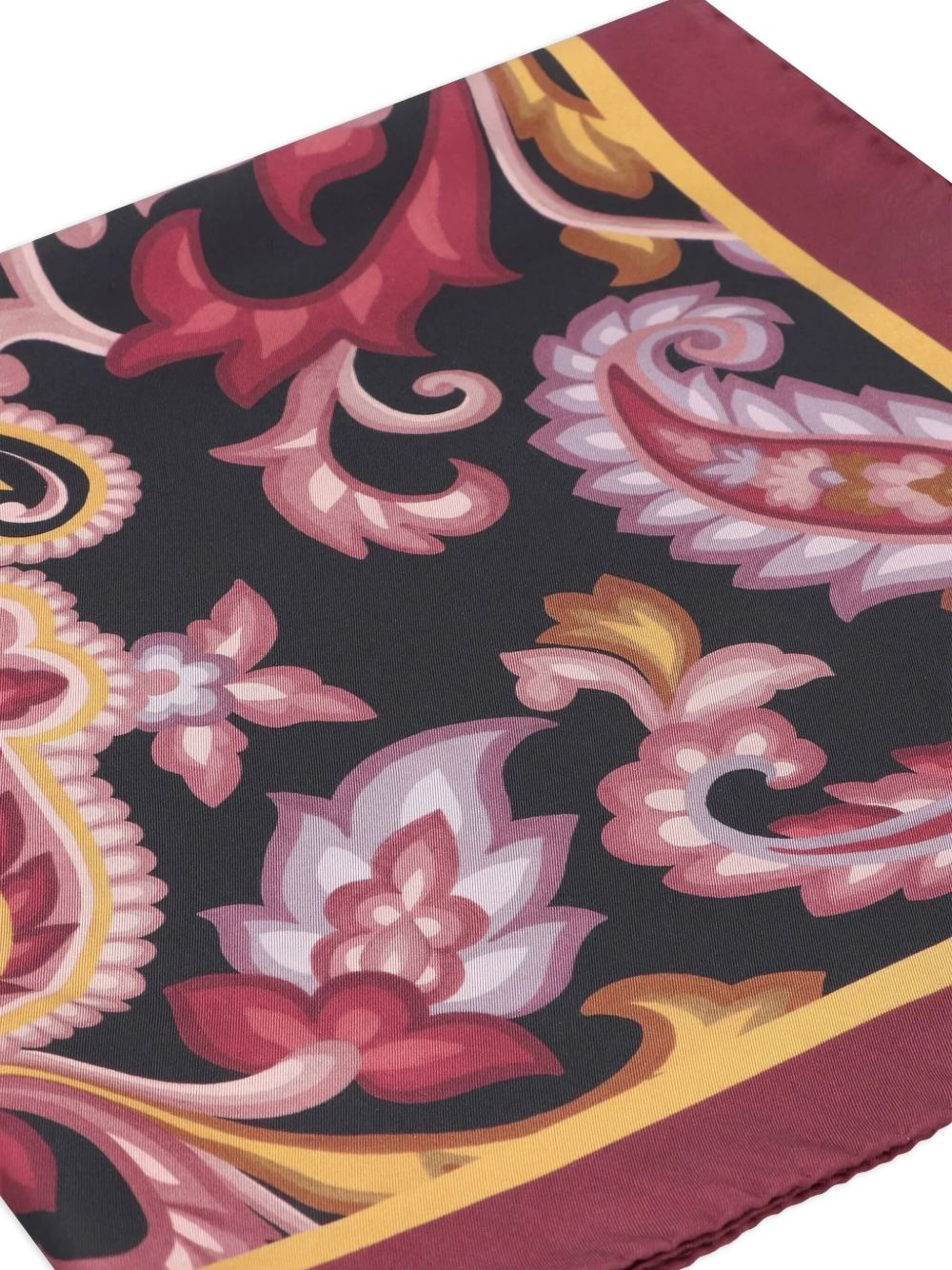 paisley-print silk scarf - 2