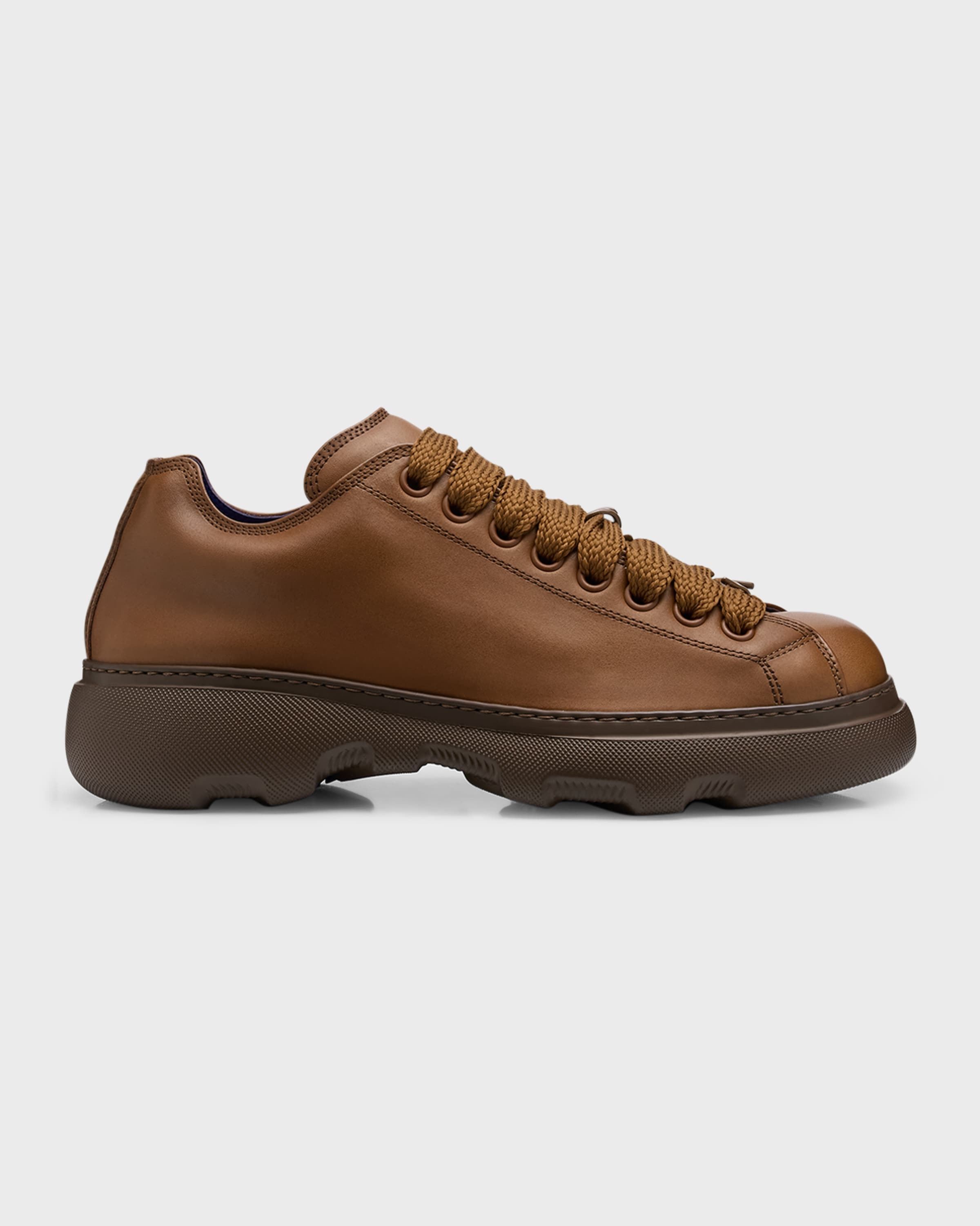 Burberry Men's Ranger Leather Hiking Sneakers | neimanmarcus