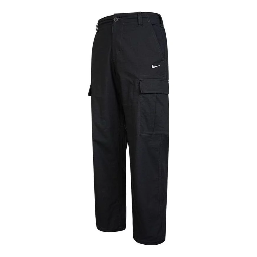 Men's Nike Solid Color Minimalistic Casual Pants/Trousers Black DQ6290-010 - 1