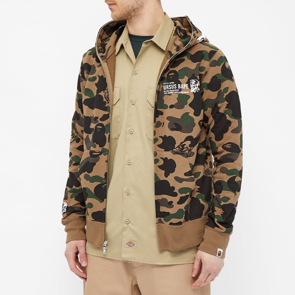 A Bathing Ape Ursus Camo Full Zip Hoody - 5