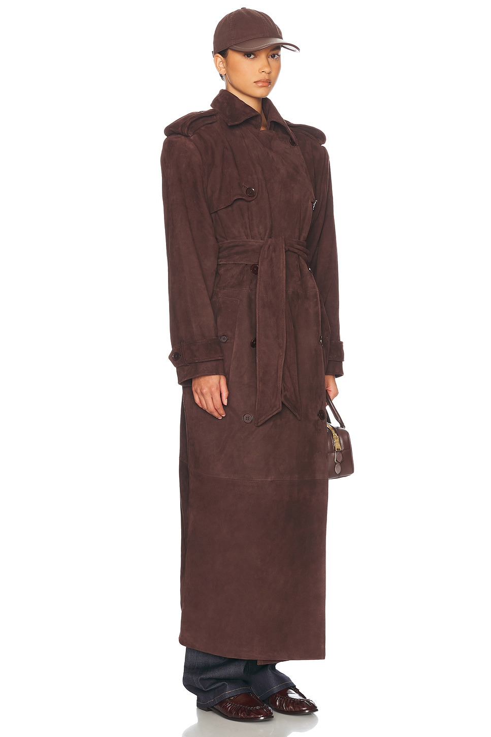 Suede Trench Coat - 3