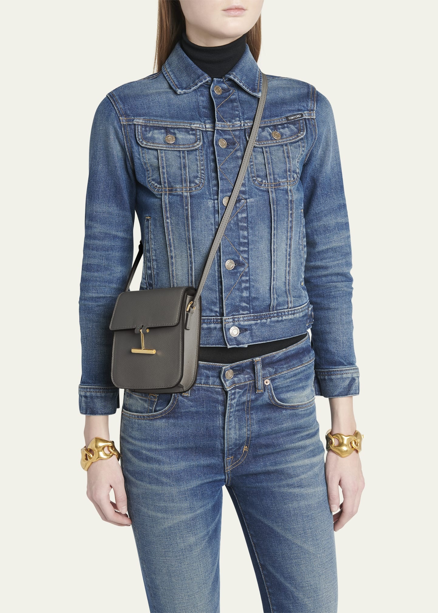 Tara Mini Crossbody Bag in Grain Leather - 2