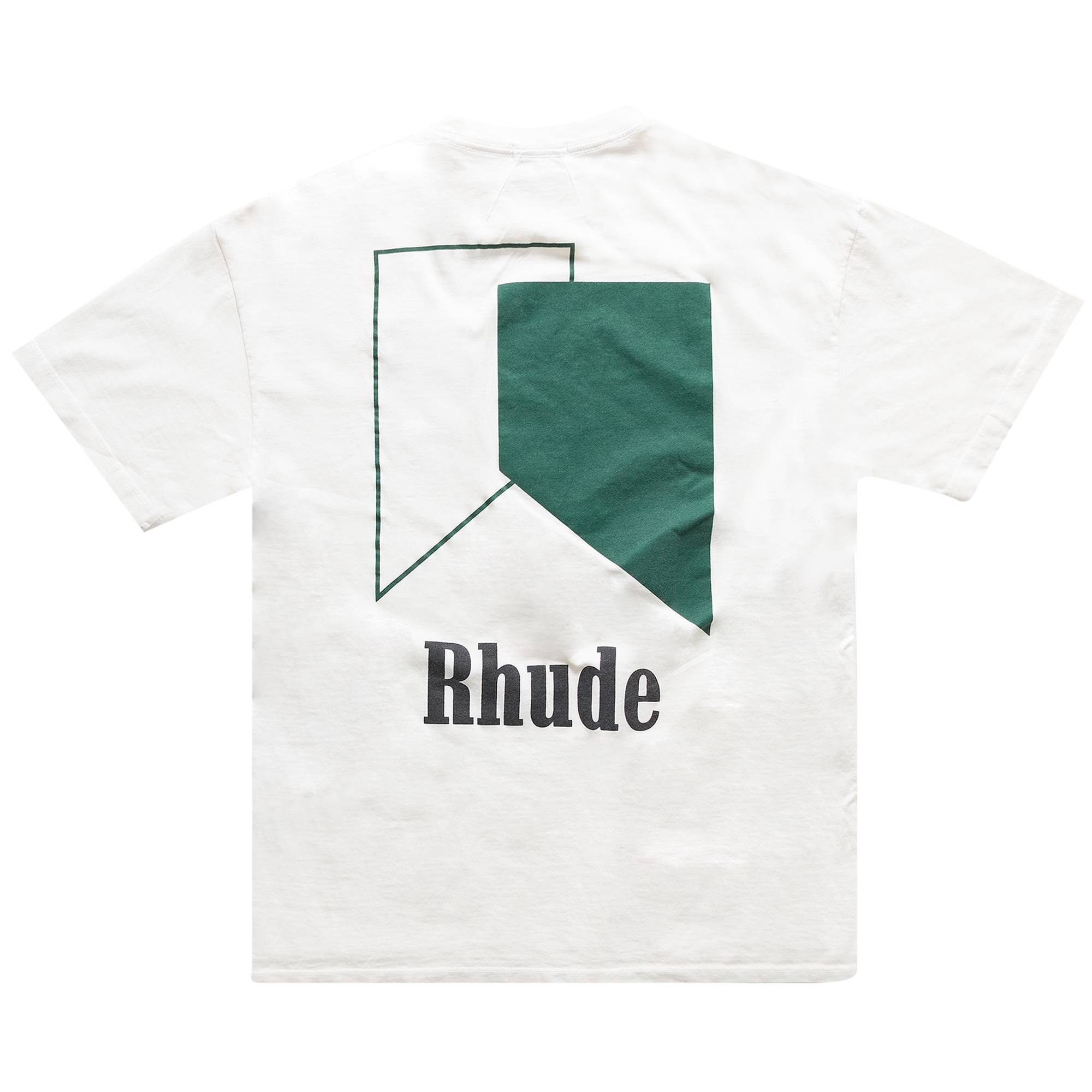 Rhude Track Logo Tee 'Vintage White' - 2