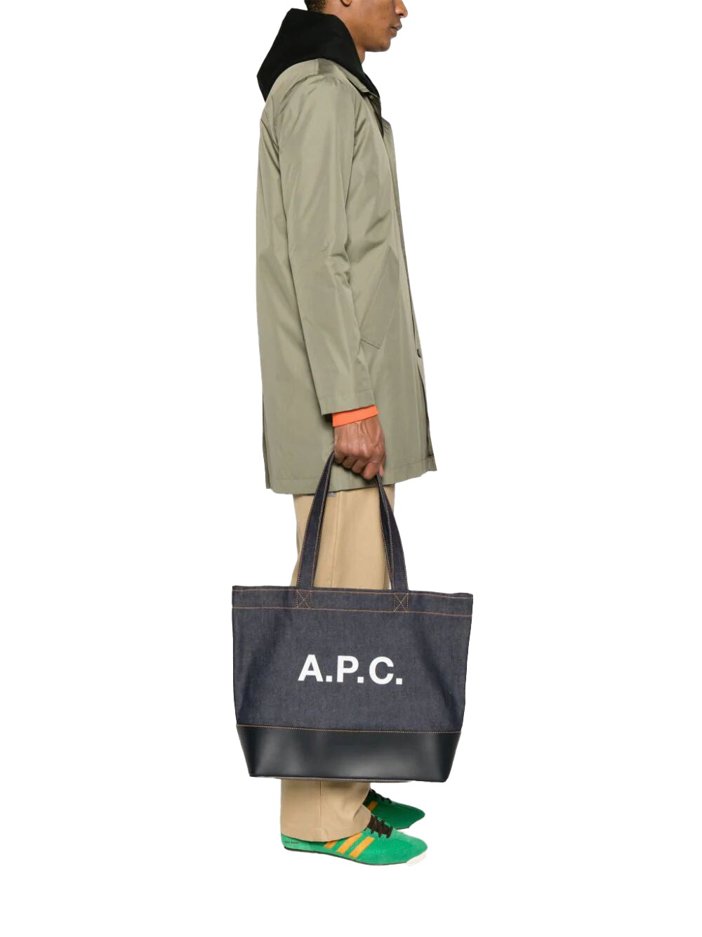 ☆A.P.C.☆ Axel EW Tote Bag Dark Navy CODDPM61917IAK CODDPM6 MUSINSA | A.P.C. Axel E/W Tote Bag - Dark Navy / CODDPM61917IAK