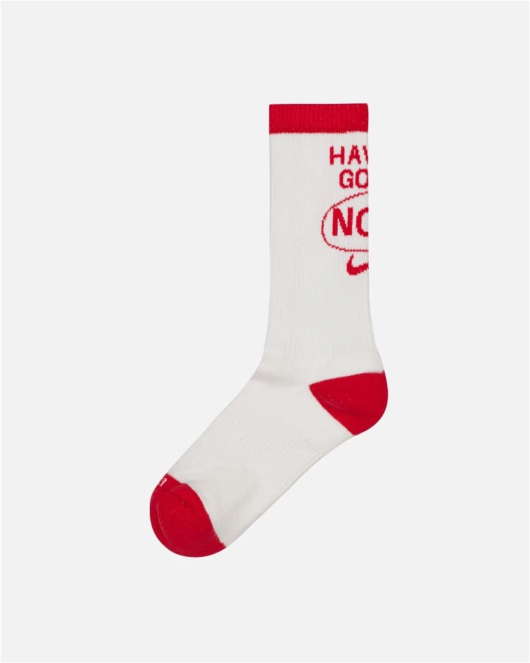 Nike Everyday Plus Cushioned Crew Socks 'White Red' DQ7709-100 - 3