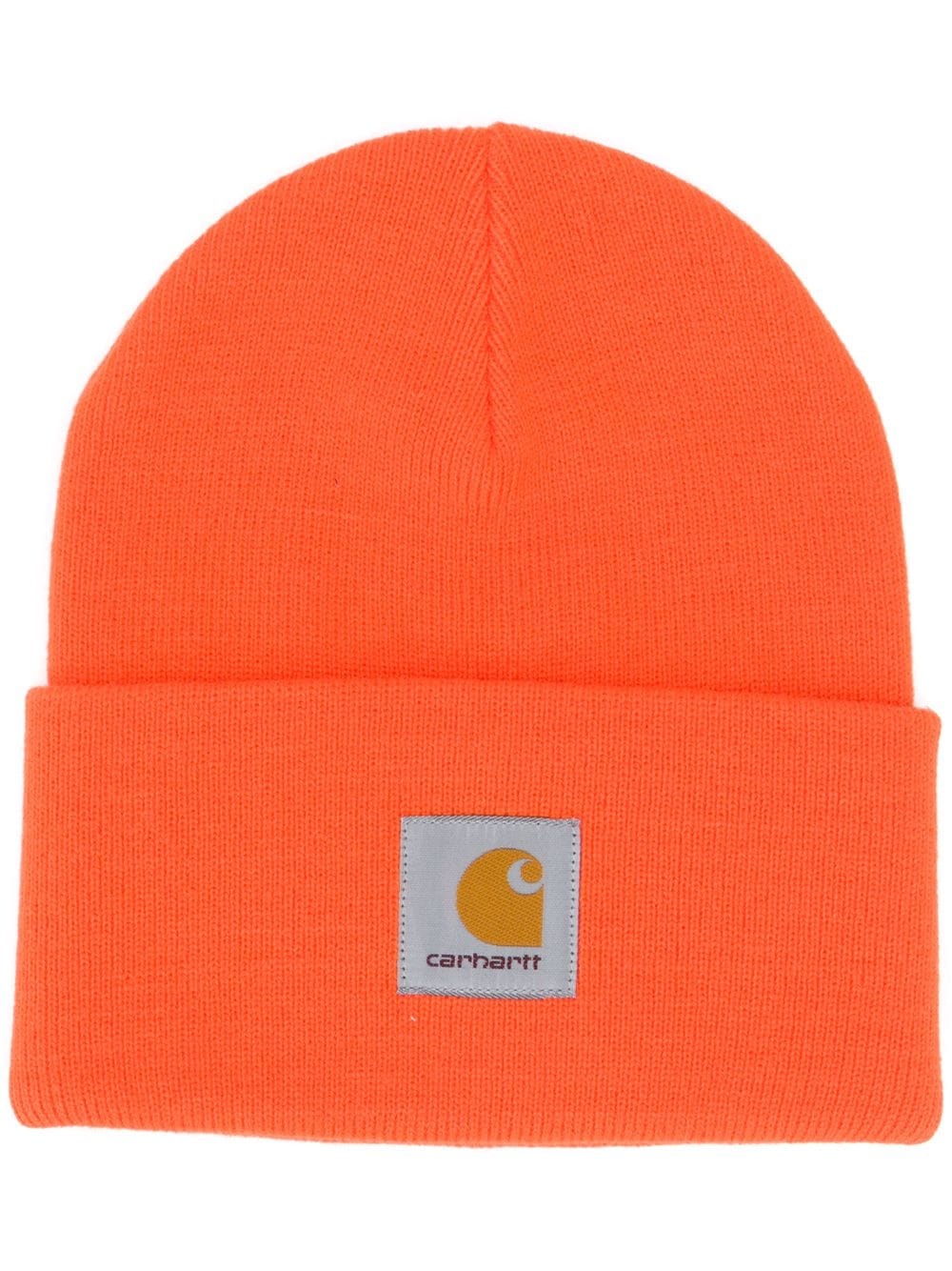 turn-up logo beanie - 1