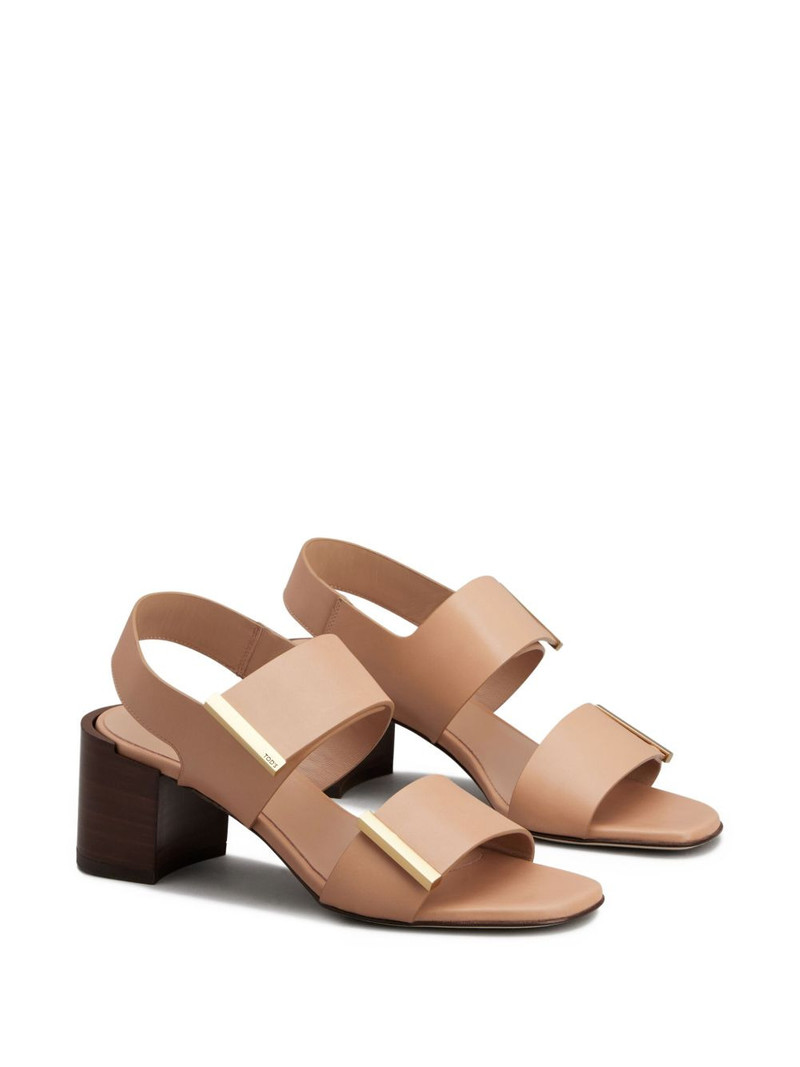 Tod's leather block-heel sandals outlook