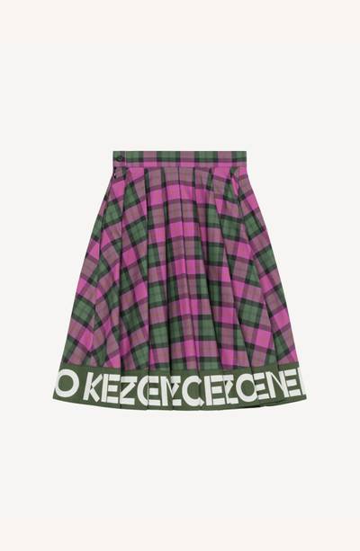 KENZO Flared checked skirt outlook