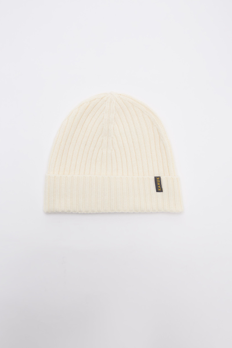 Odda Ribbed Beanie in Cream 1