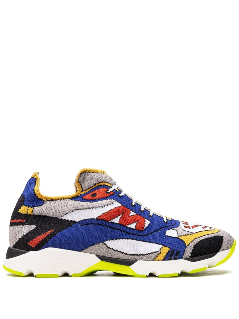 trompe l'oeil-print sneakers 1