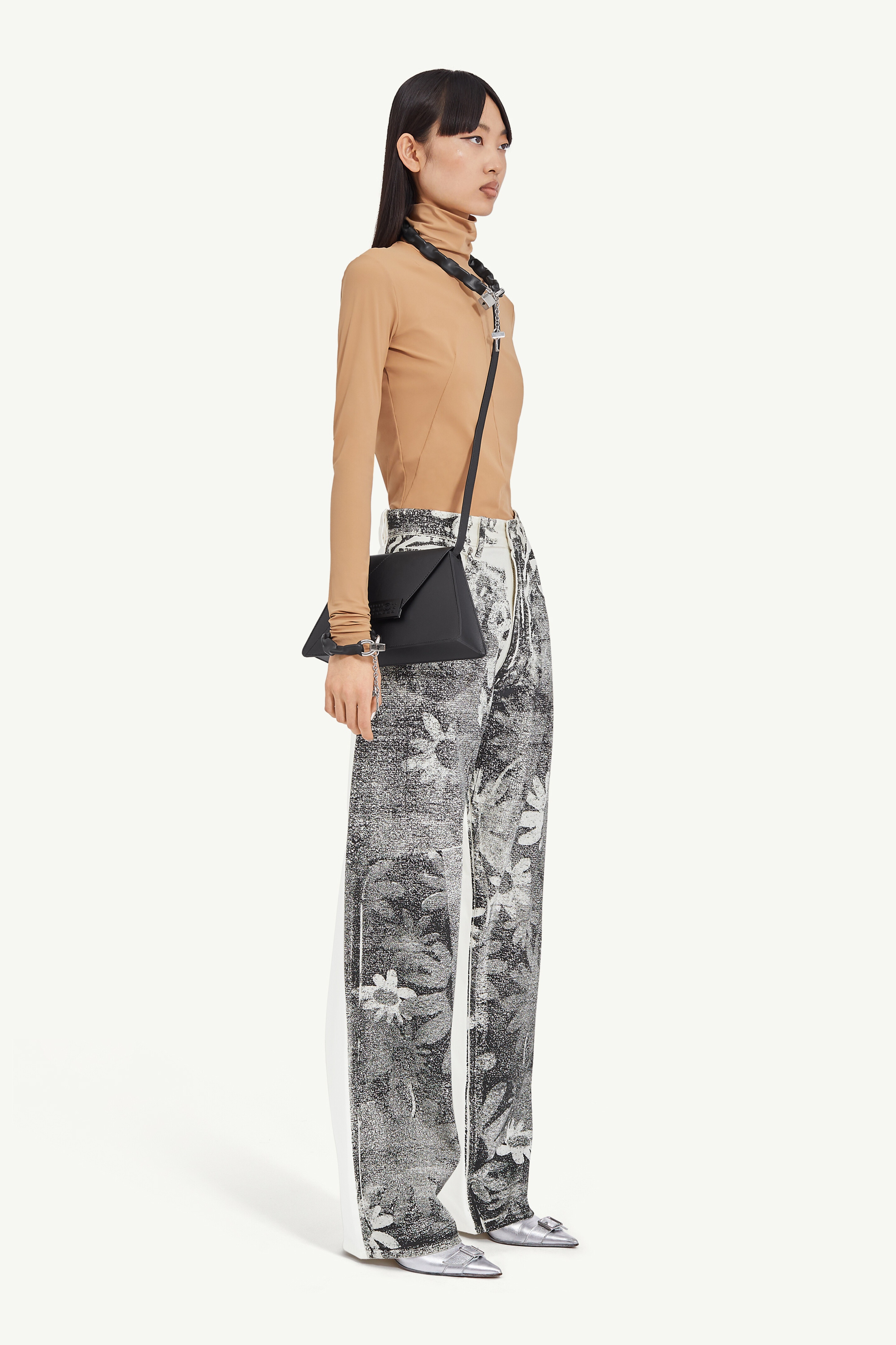 Print tapered jeans - 3