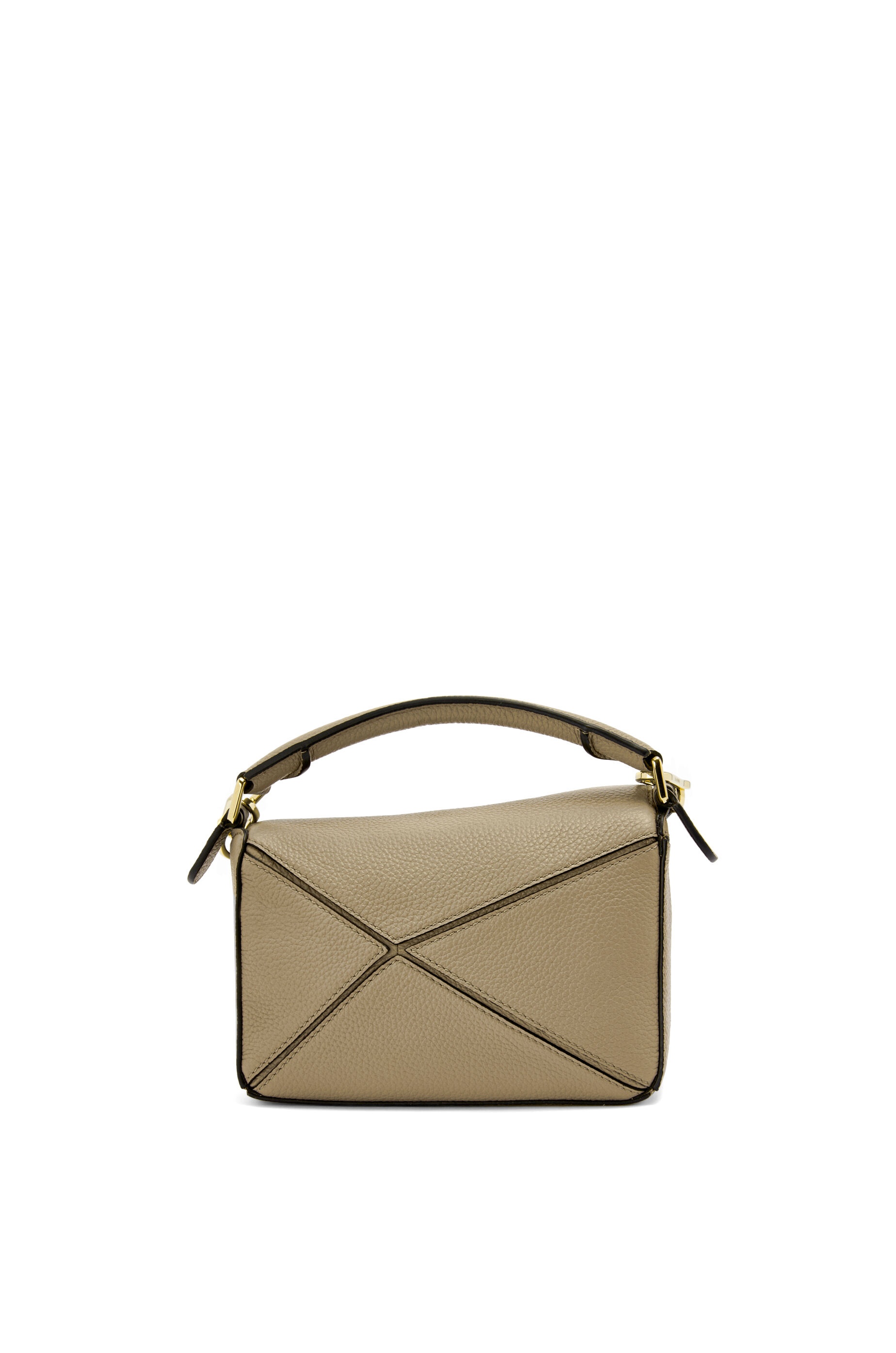 LOEWE Puzzle Bag In Soft Grained Calfskin Small Artichoke Green in Calfskin  Leather with Gold-tone - US