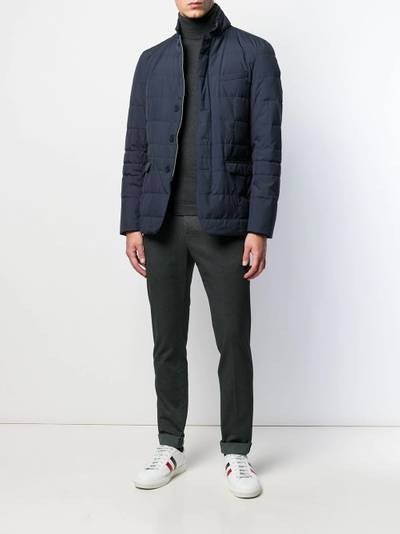 Herno buttoned up padded jacket outlook