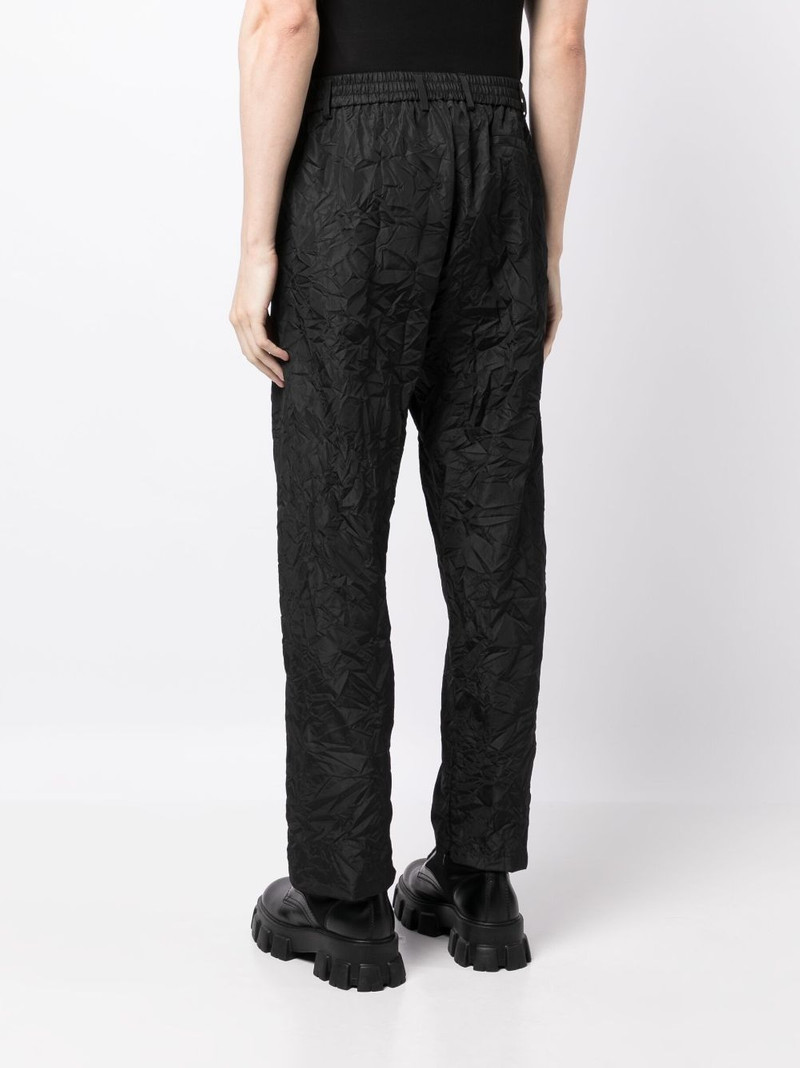 crease-effect straight-leg trousers 4