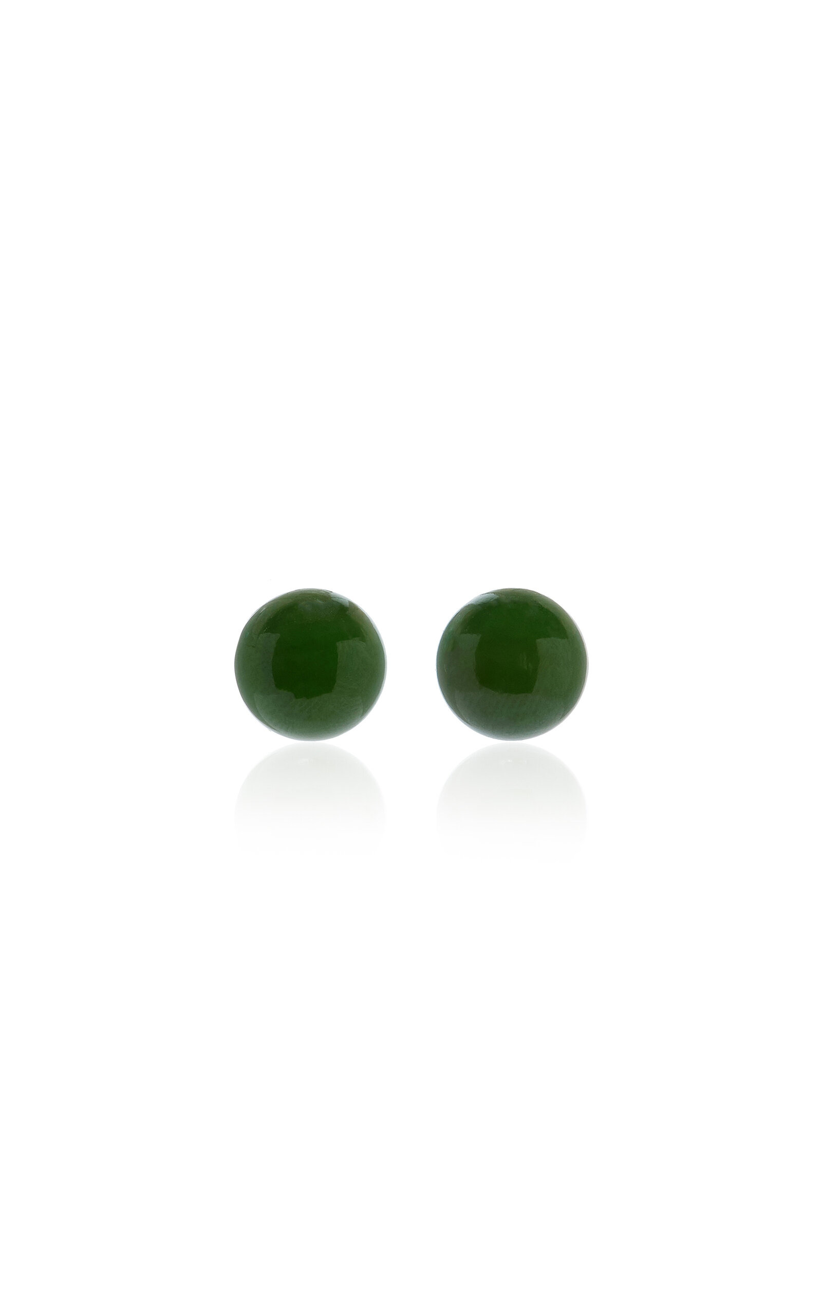Boule Jade Earrings green - 1