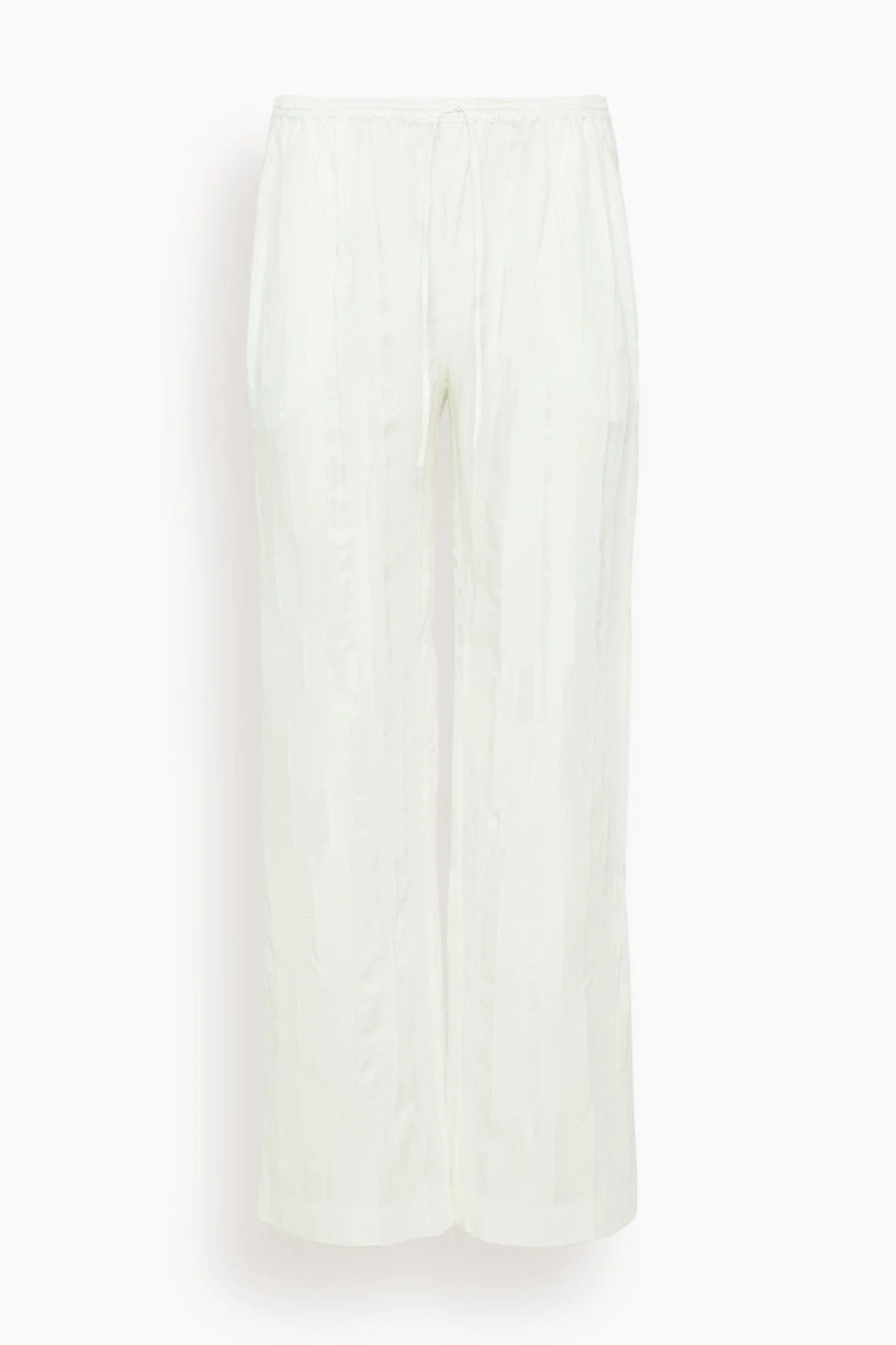 Soler Elastic Waistband Pant in Ivory - 1