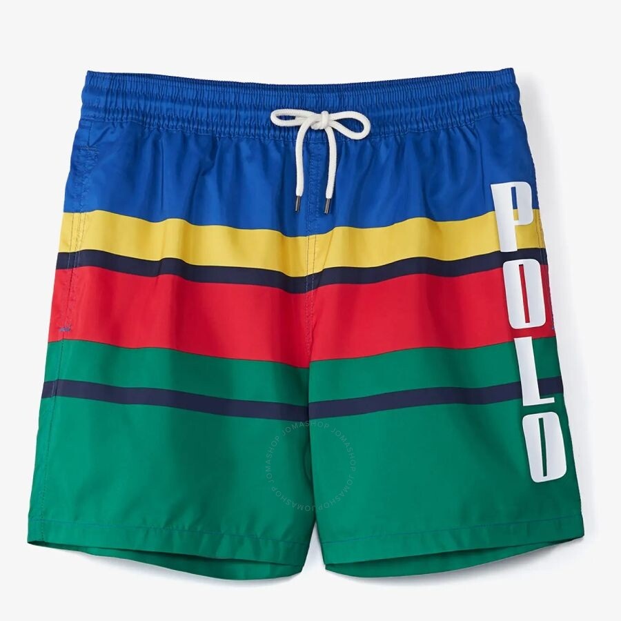 Polo Ralph Lauren - Polo Ralph Lauren Striped Traveler Swim Trunks - 5
