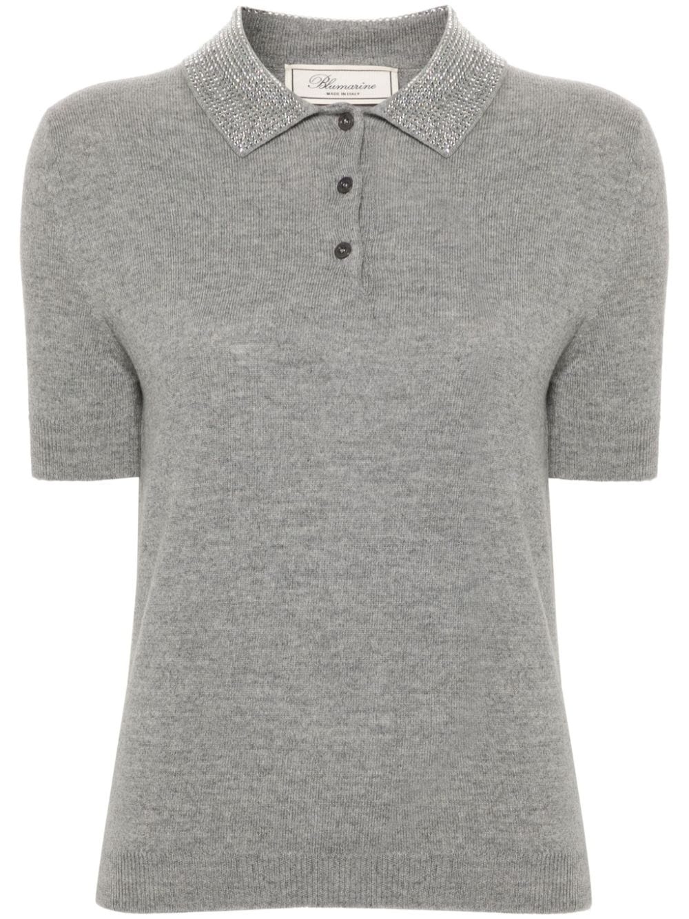 stud embellished knitted top - 1
