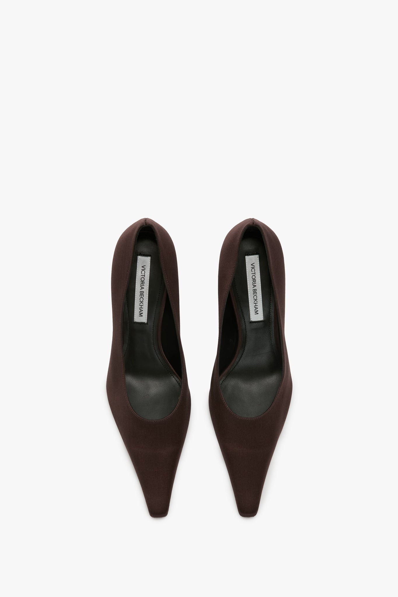 Sloan Stiletto Pump In Dark Brown Satin - 4