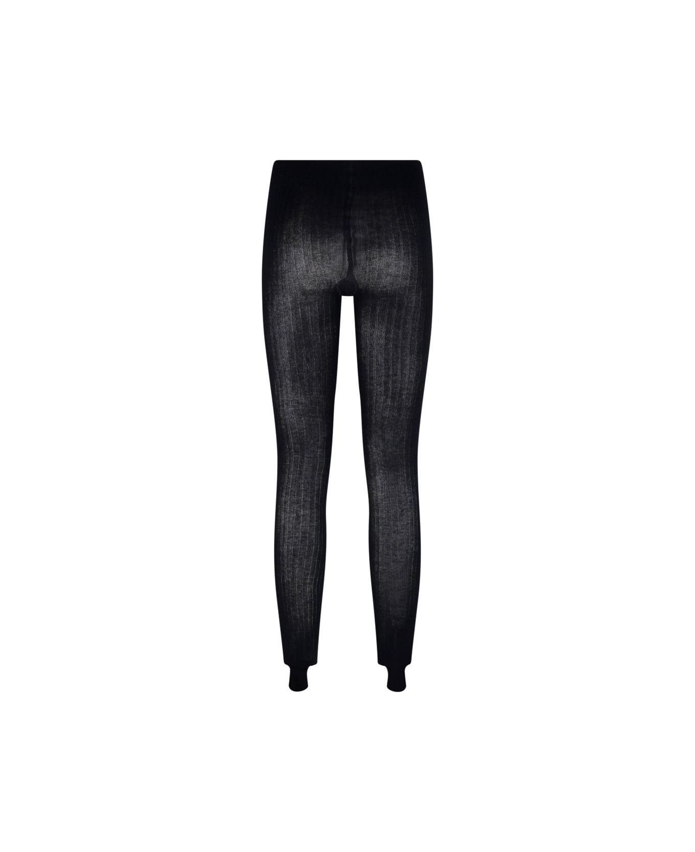 High Waist Knitted Tights - 2