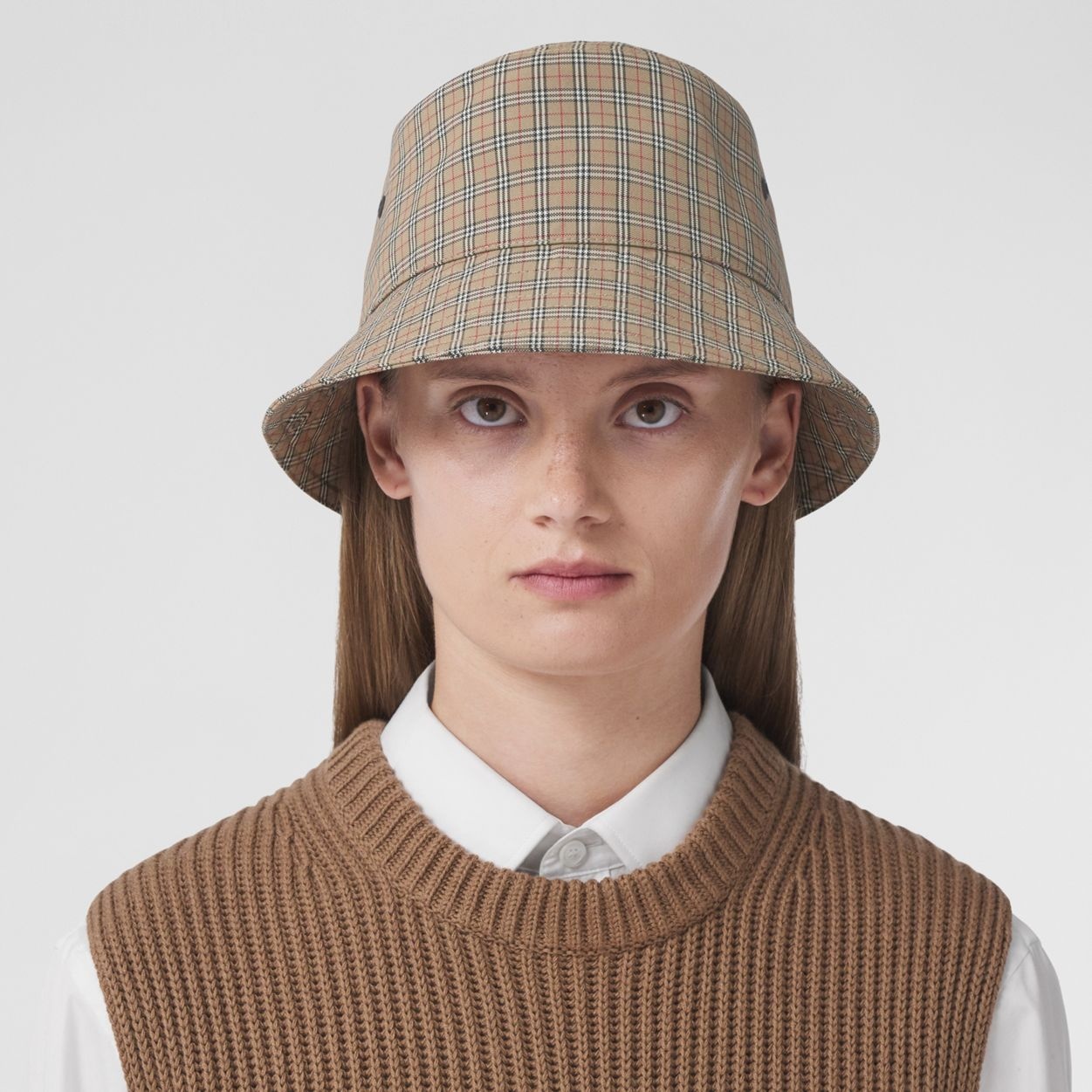 Check Technical Cotton Bucket Hat - 3