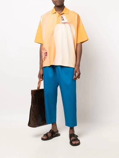 Marni cropped cotton gabardine trousers outlook