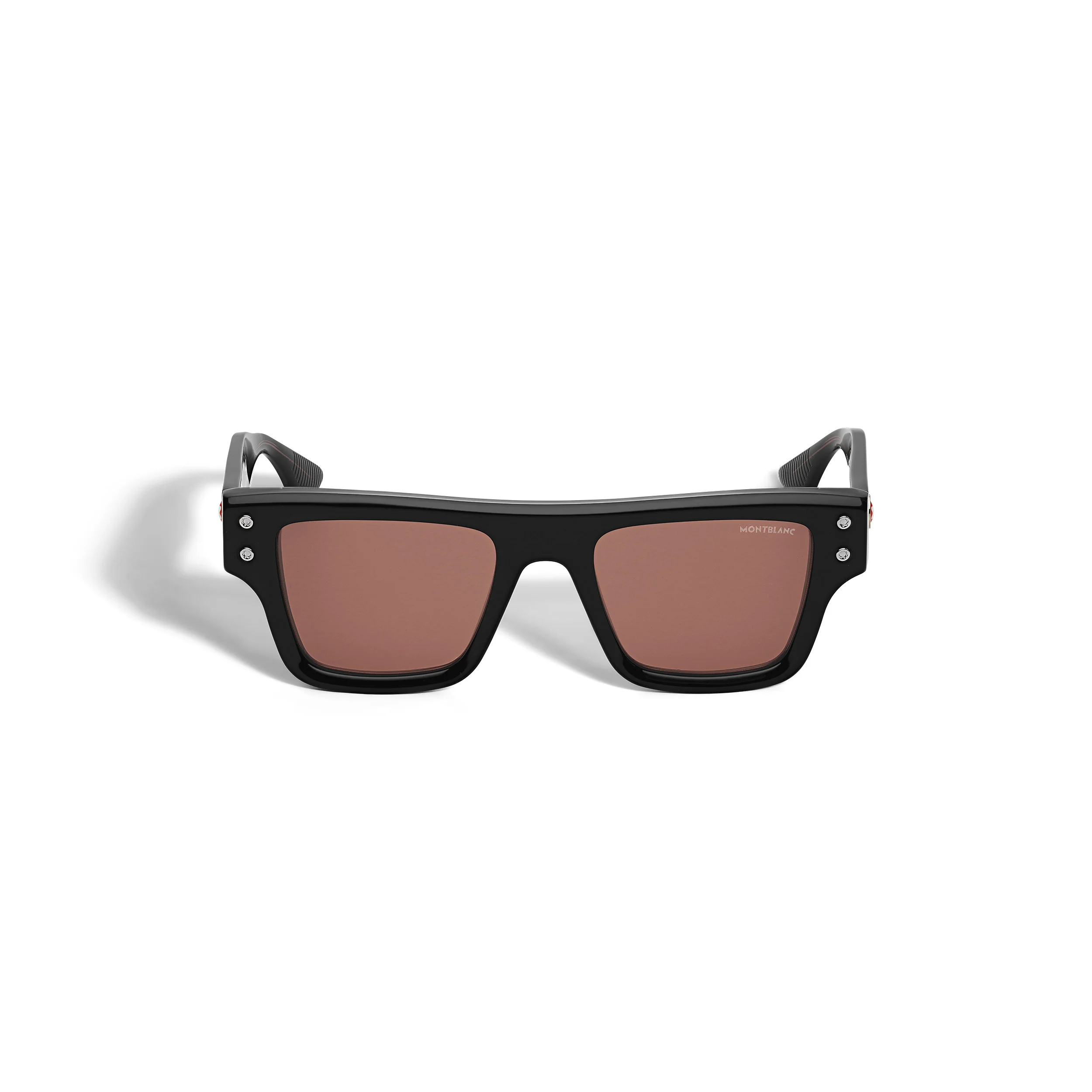 Rectangular Sunglasses with Black Acetate Frame - 1