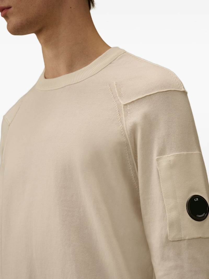 Lens-detail cotton sweater 5