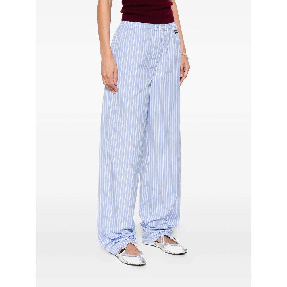 Miu Miu Blue Trousers - Straight Trousers Women - 4