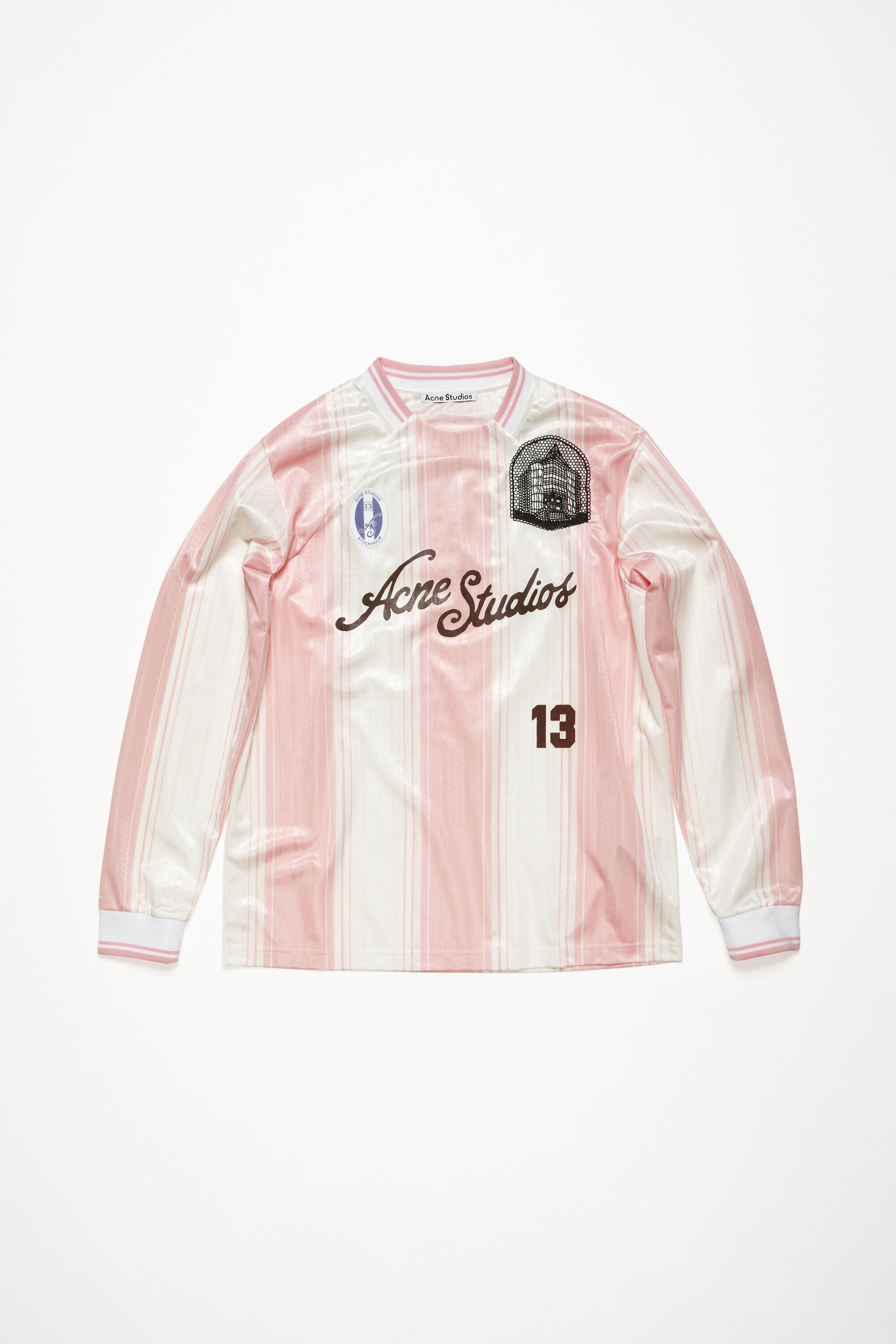 Logo long sleeve t-shirt - Pink/white - 6
