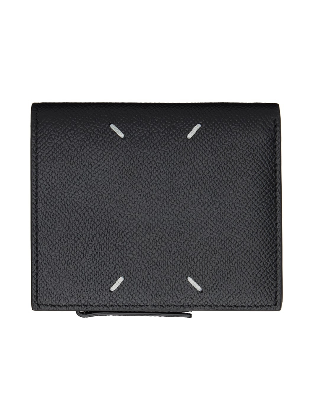 Black Four Stitches Wallet - 1