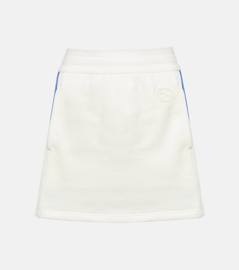 Cotton jersey miniskirt - 1