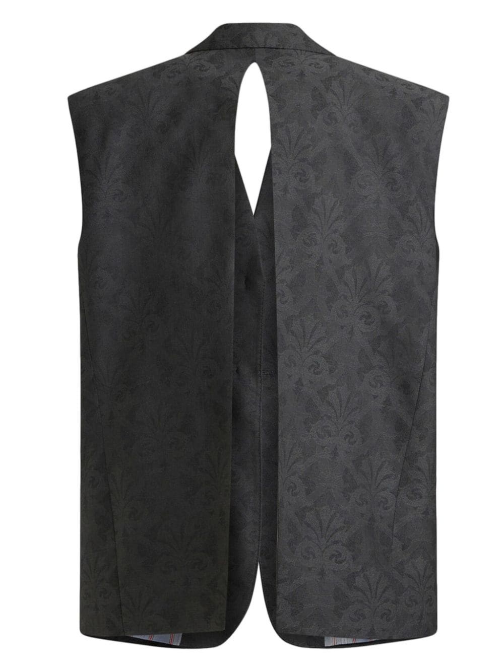wool jacquard waistcoat - 6
