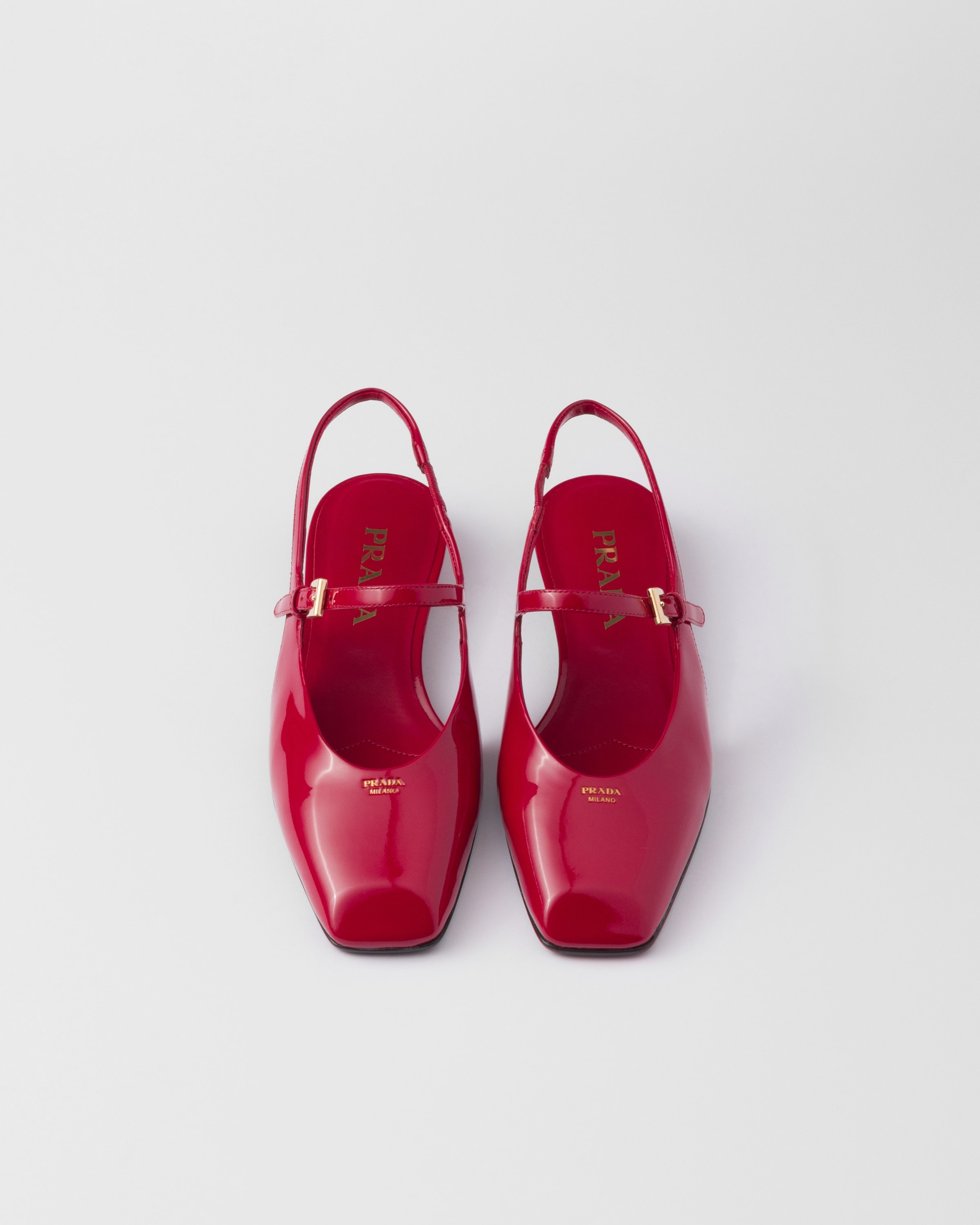 Patent leather slingback ballerinas - 3