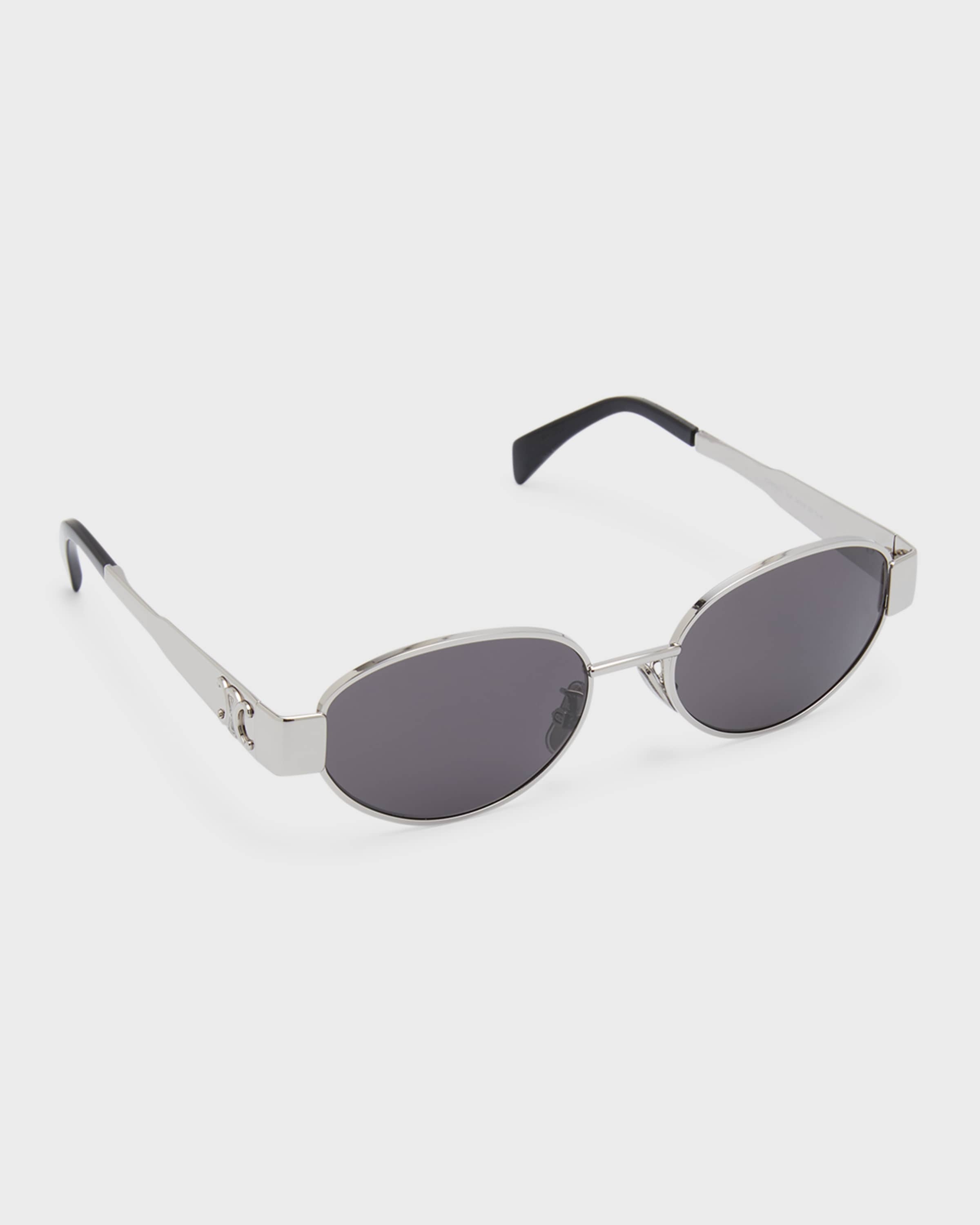 Triomphe Oval Metal Sunglasses - 1