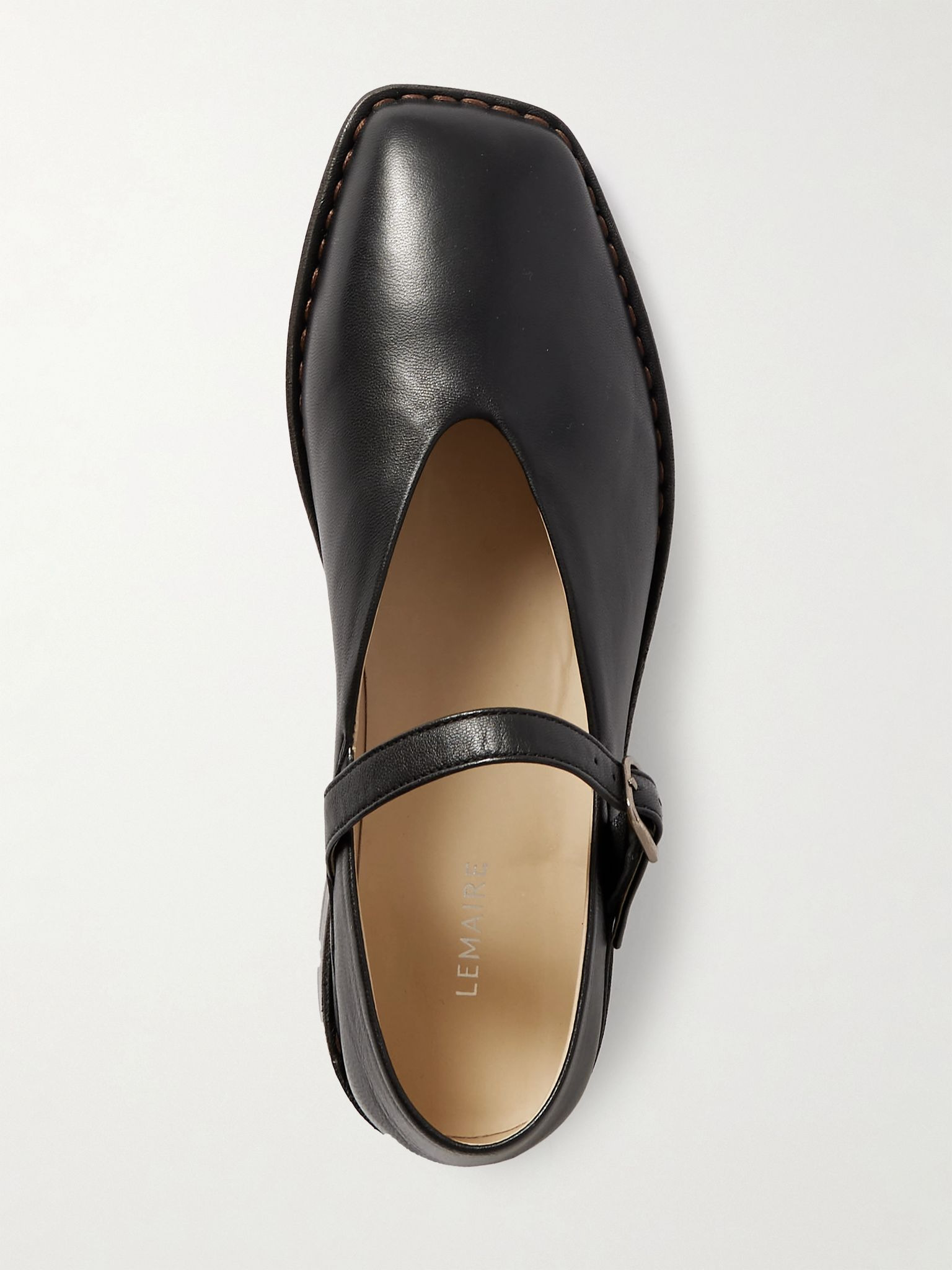 Leather ballet flats Black - 2