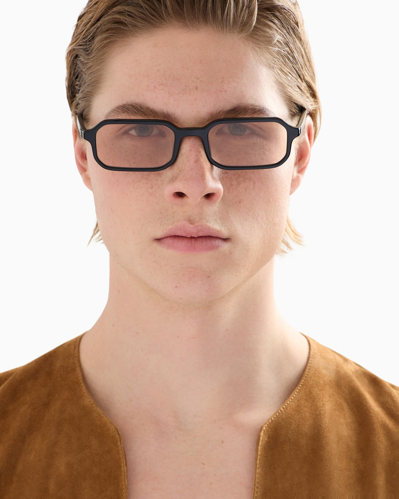 EMPORIO ARMANI MEN’S RECTANGULAR SUNGLASSES outlook