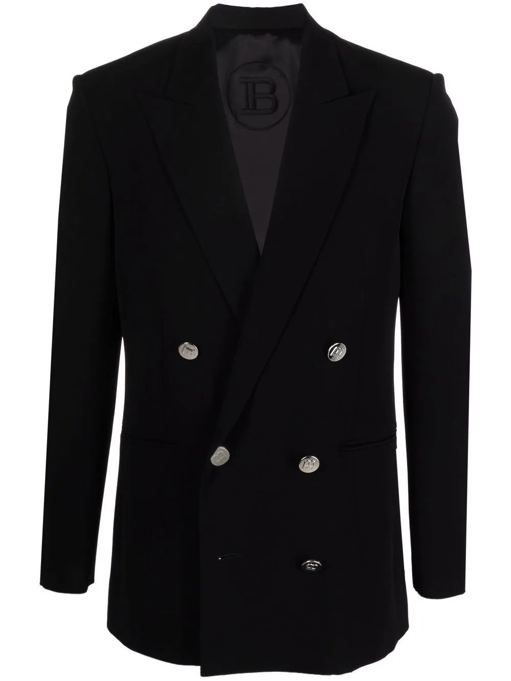 peak-lapels double-breasted blazer - 1