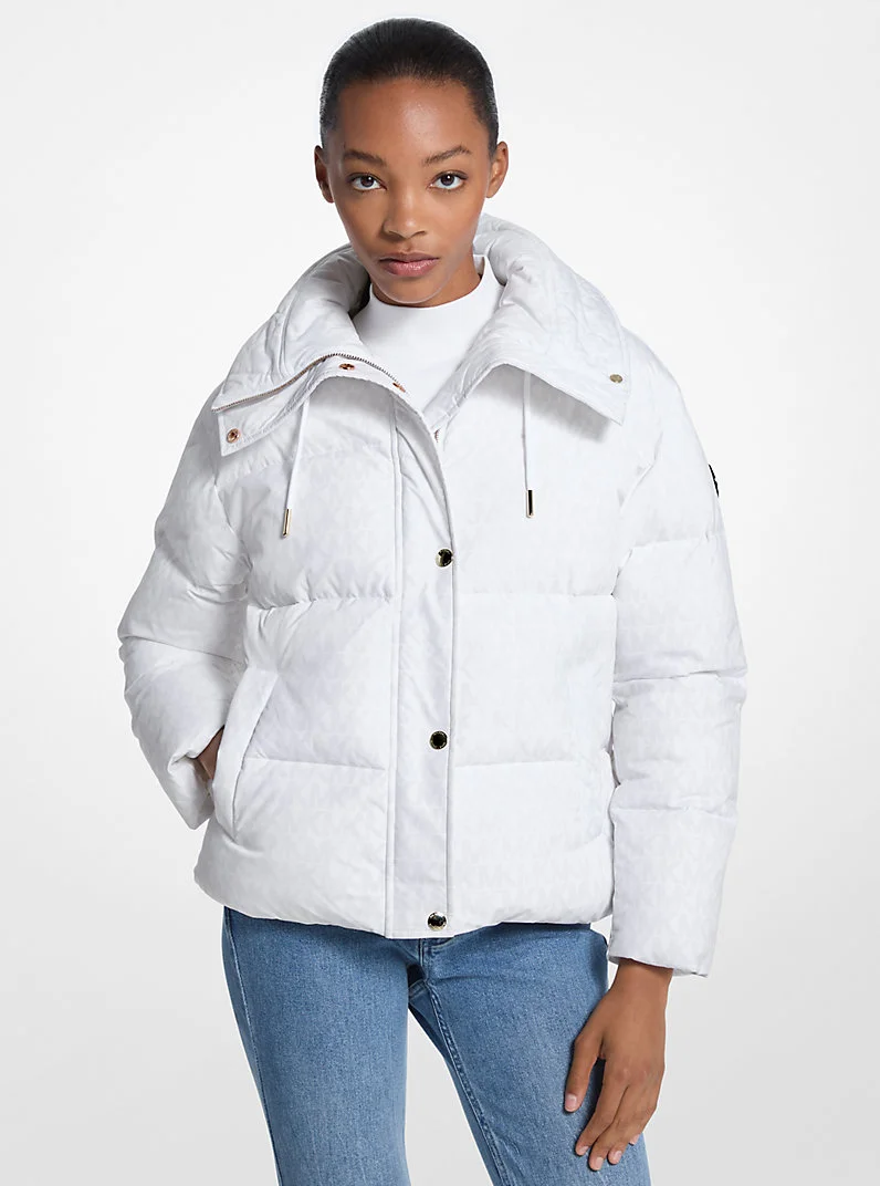 Signature Logo Quilted Puffer Jacket - 1