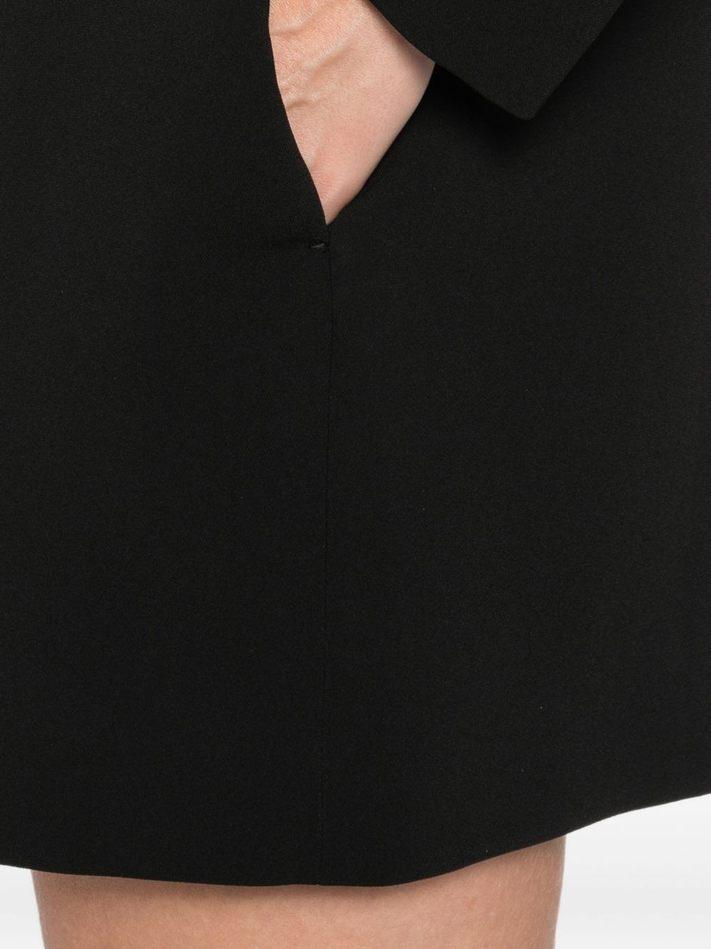 high-neck long-sleeve dress - 5