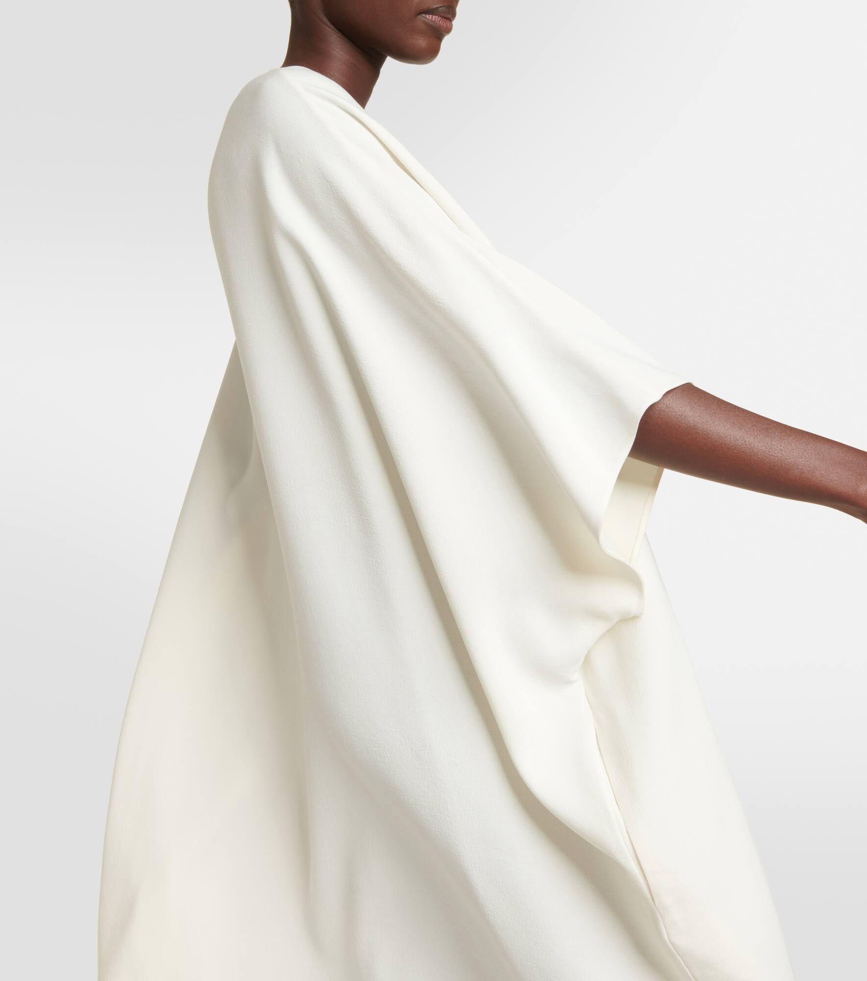 Abasi oversized wool and silk midi dress - 5