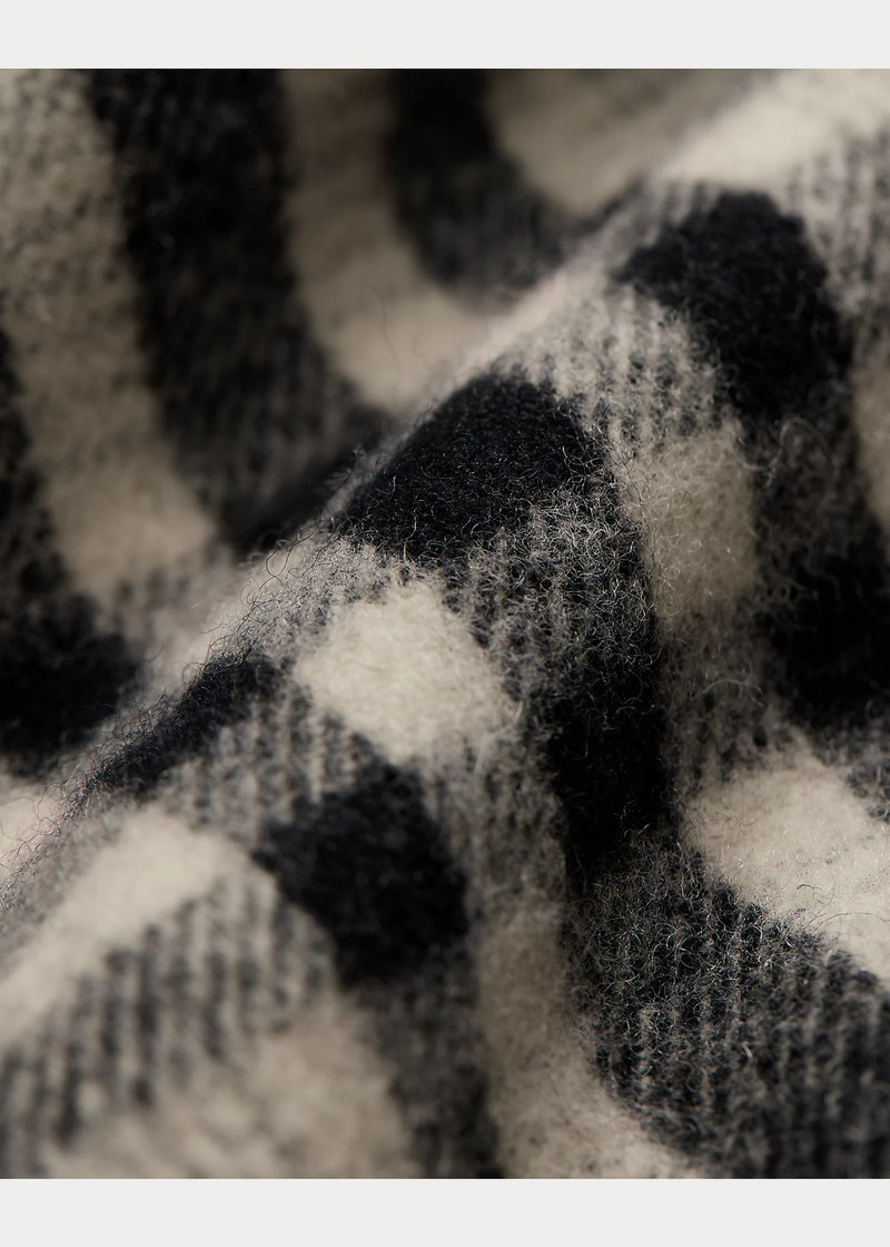 Fleece-Lined Plaid Twill Overshirt 7