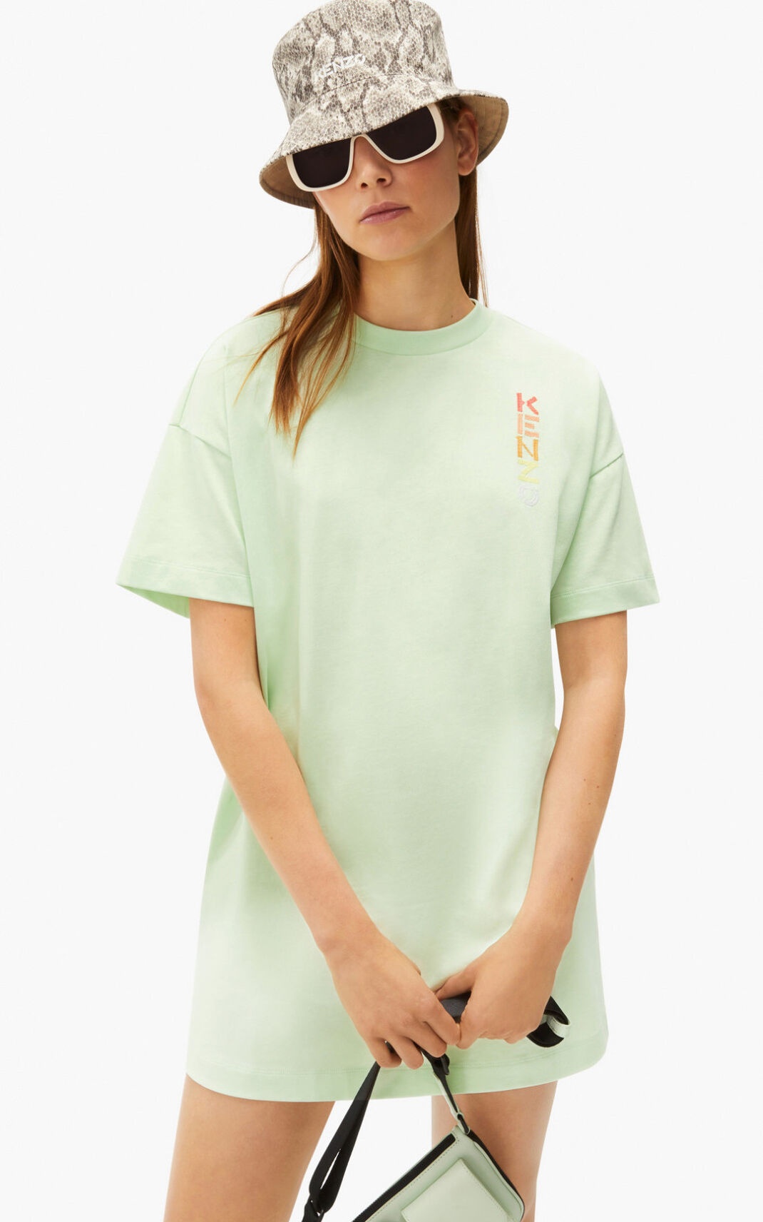 KENZO Logo boxy T-shirt dress - 4