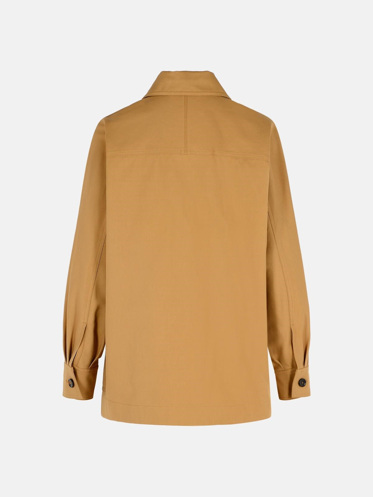 'MONETA' BROWN COTTON JACKET - 3