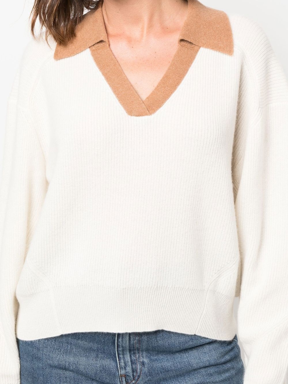 collared cashmere jumper - 5