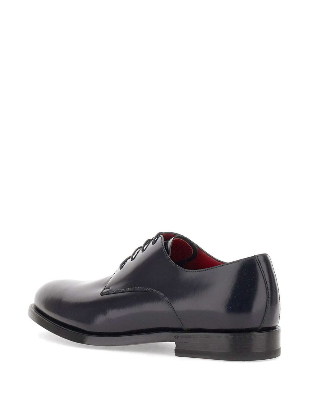 leather lace-up derby shoes - 3