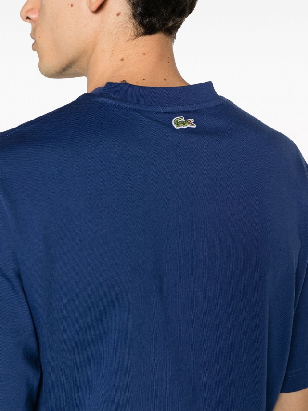 logo-patch cotton T-shirt - 5